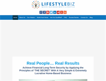 Tablet Screenshot of lifestylebiz.com.au